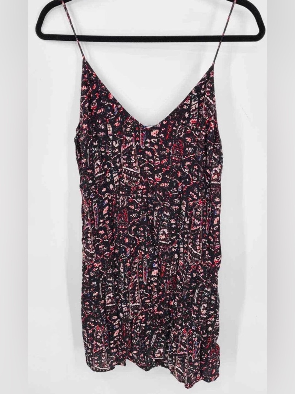Aritzia Wilfred Free Boho Floral Spaghetti Strap Mini Dress Size Small